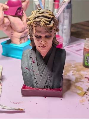 painted this on Kick and it was a blast! thank you to everyone who came out to vibe with me!! Behold Anakin. #anakinsbetrayal #anakin #miniaturepainting #paintingstream 
