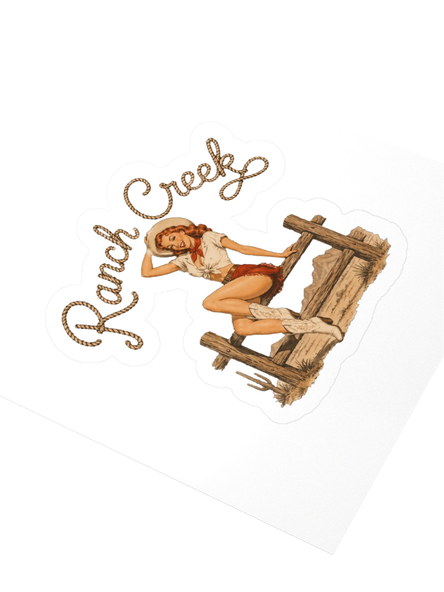 Redhead Cowgirl Sticker product image (3)