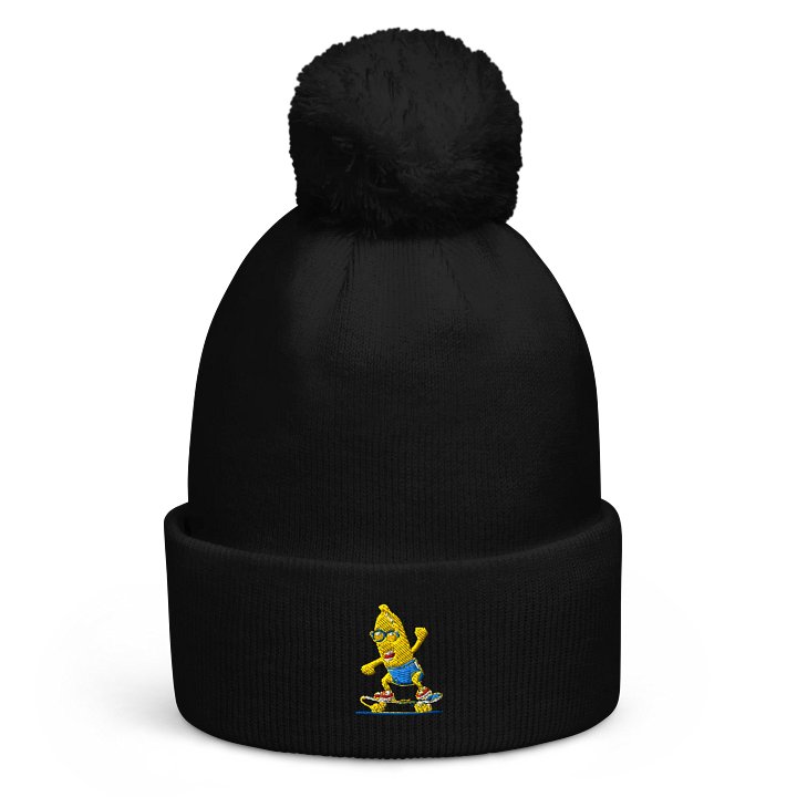 Skateboarding Banana Pom-Pom Beanie product image (1)