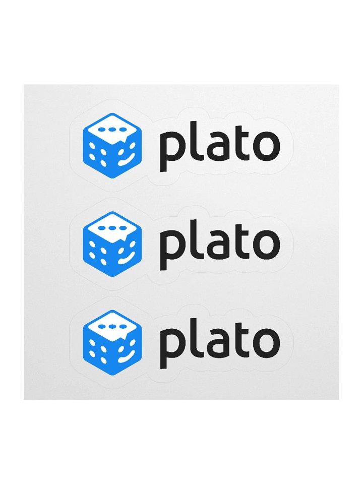 Plato Dice Logo Stickers product image (1)