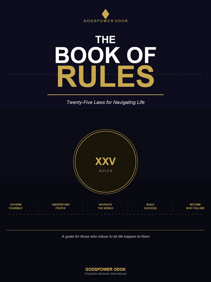 The Book of Rules by Godspower Odok product image (1)