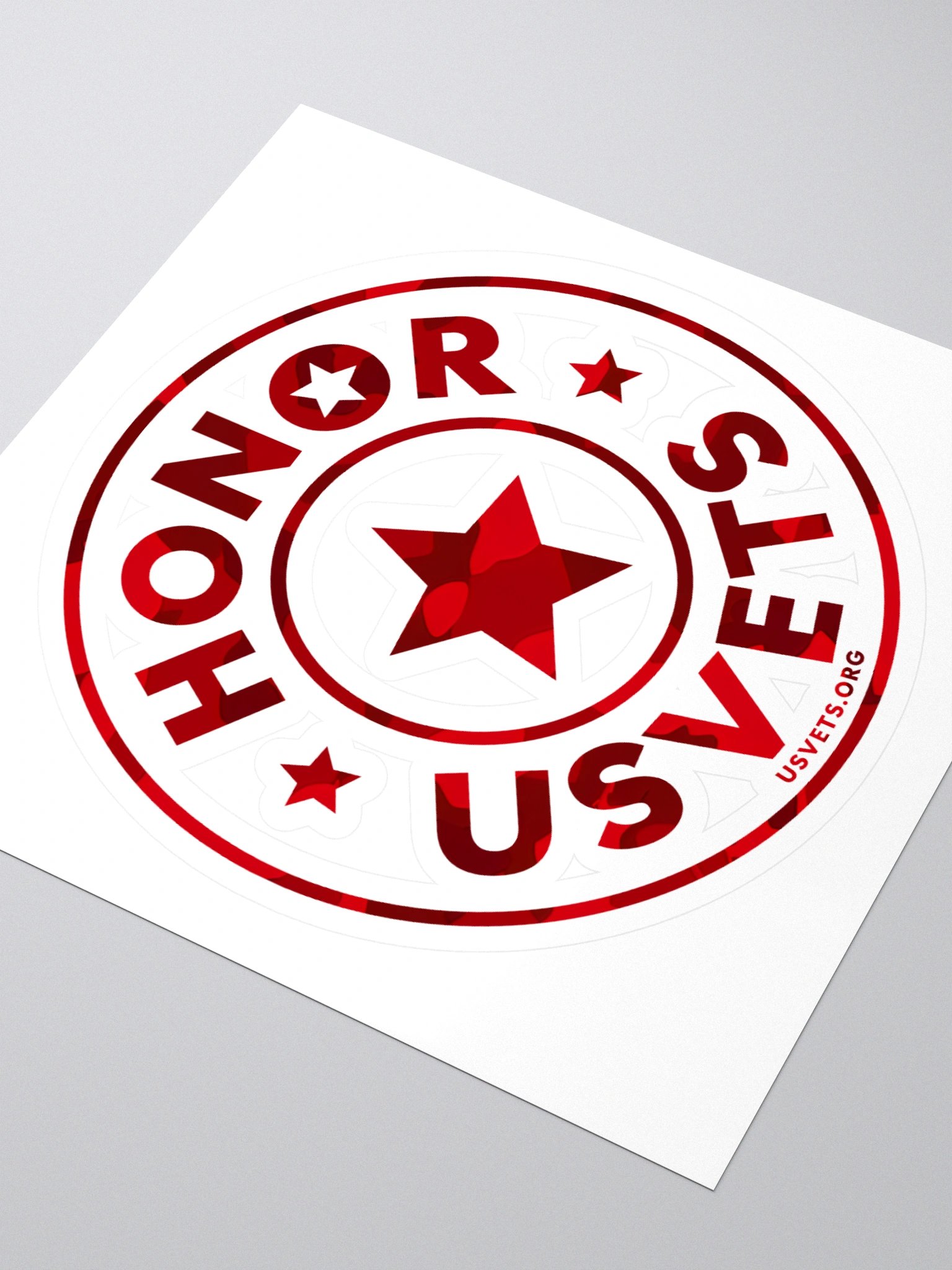 HONORUSVETS - RED STAR STICKERS product image (3)