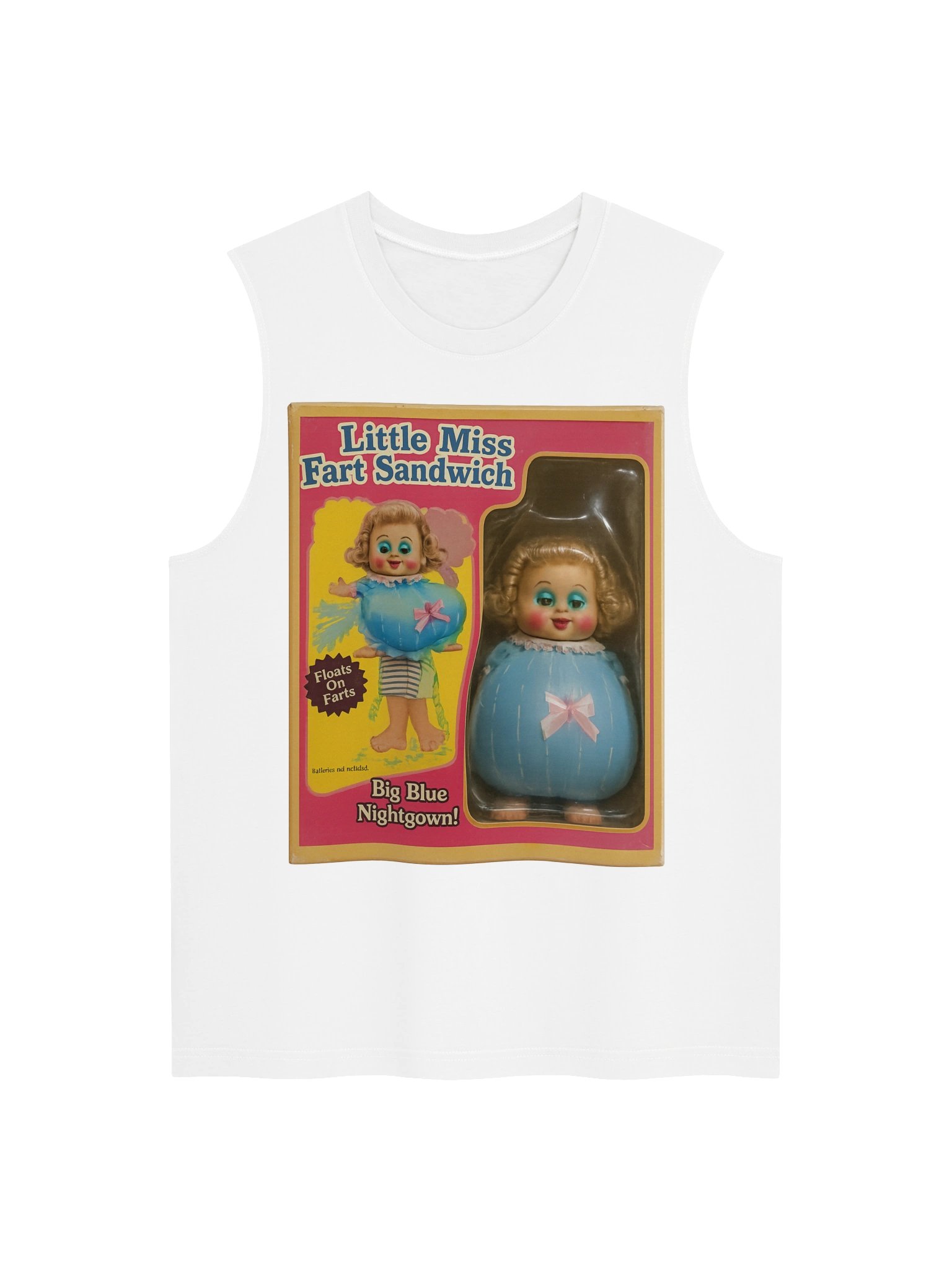 666 Toys | Little Miss Fart Sandwich | Bella+Canvas Unisex Muscle Tank product image (3)