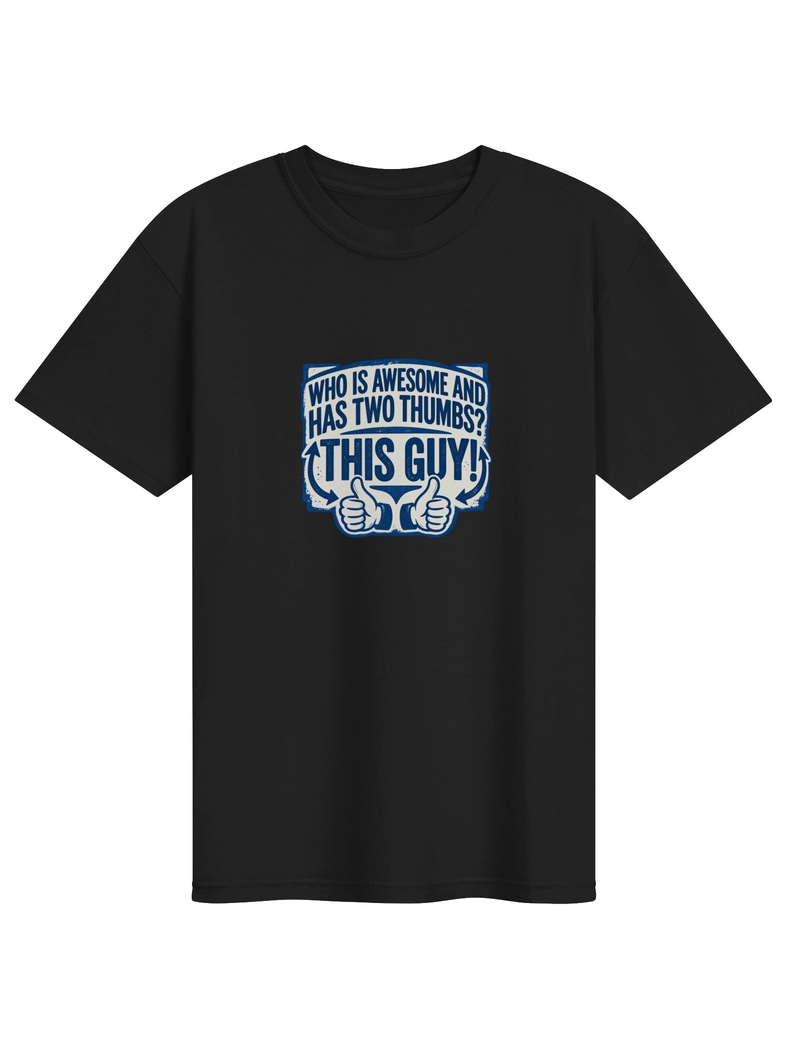 Two Thumbs This Guy - Blue Print T-Shirt product image (1)