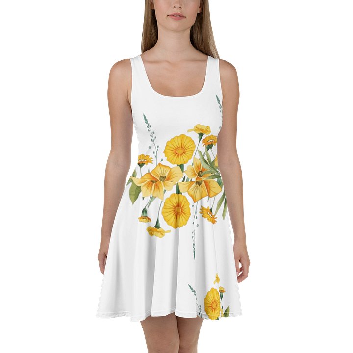Sunflower Radiance Skater Dress product image (2)