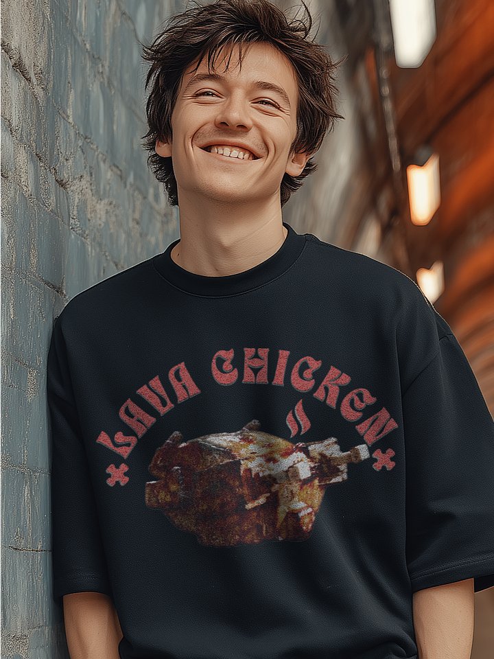 Steve Lava Chicken Shirt Funny Minecraft Tee product image (2)