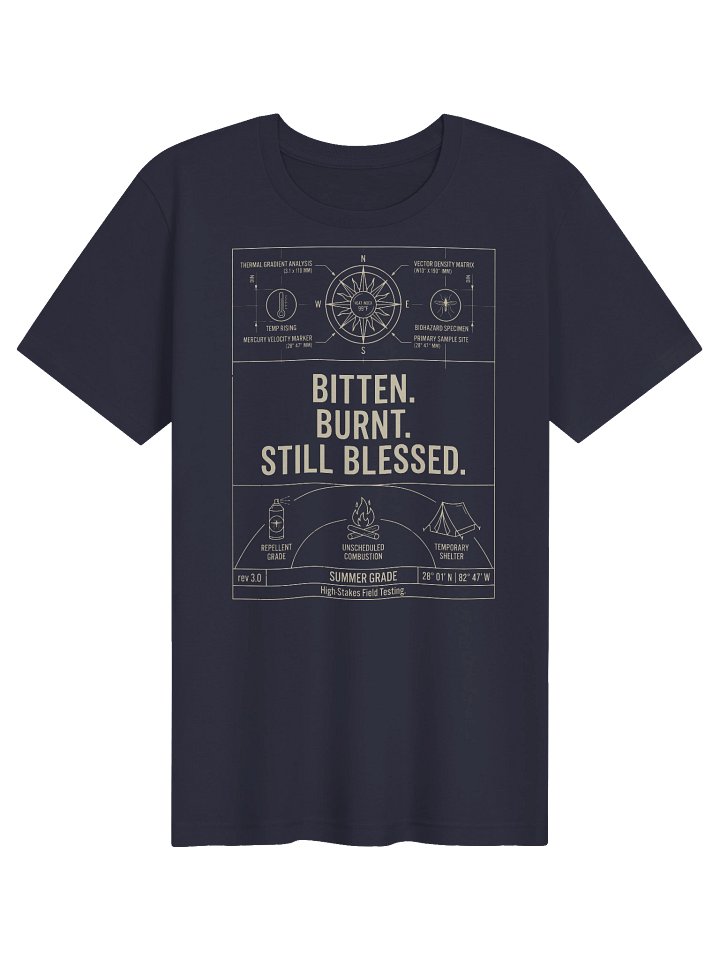 Bitten Burnt Still Blessed Florida Blueprint Tee product image (1)
