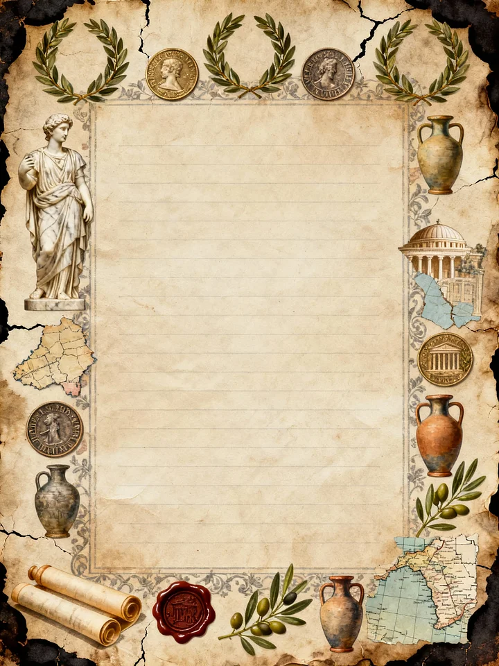 Ancient Rome Junk Journal – 80 Vintage Printable Pages | Digital PDF Download for Scrapbooking, Note-Taking & Tablet Use (2 PDF Files) product image (2)