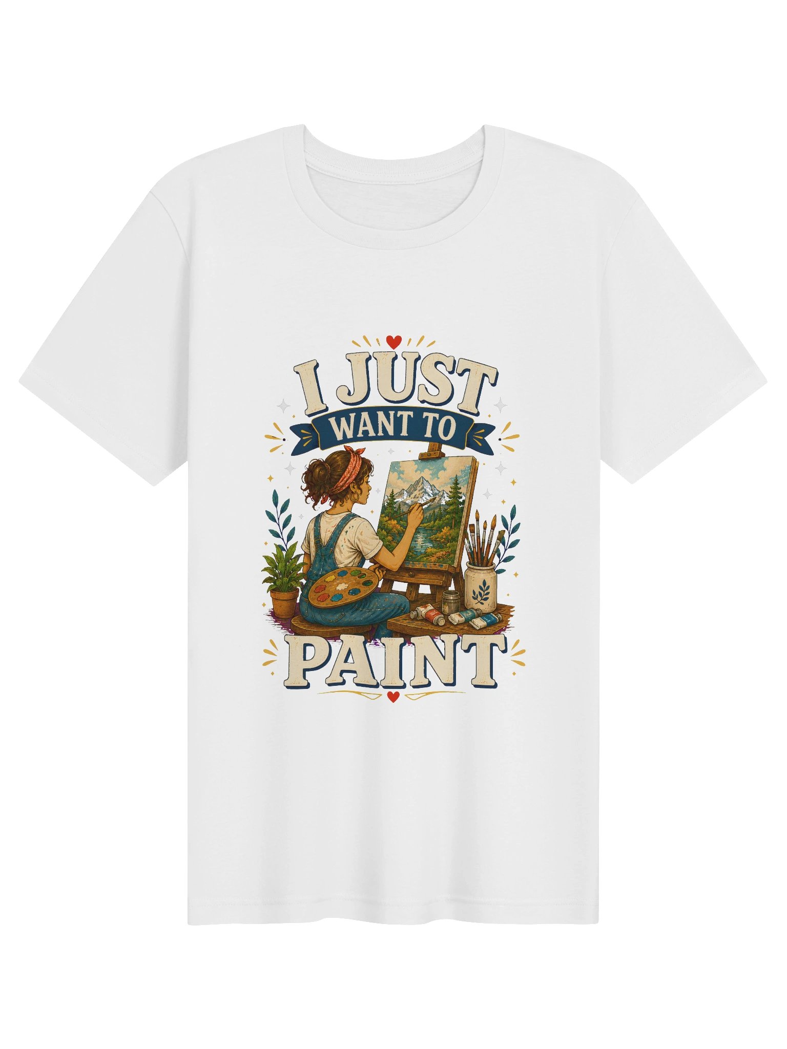 I Just Want To Paint Tee product image (1)