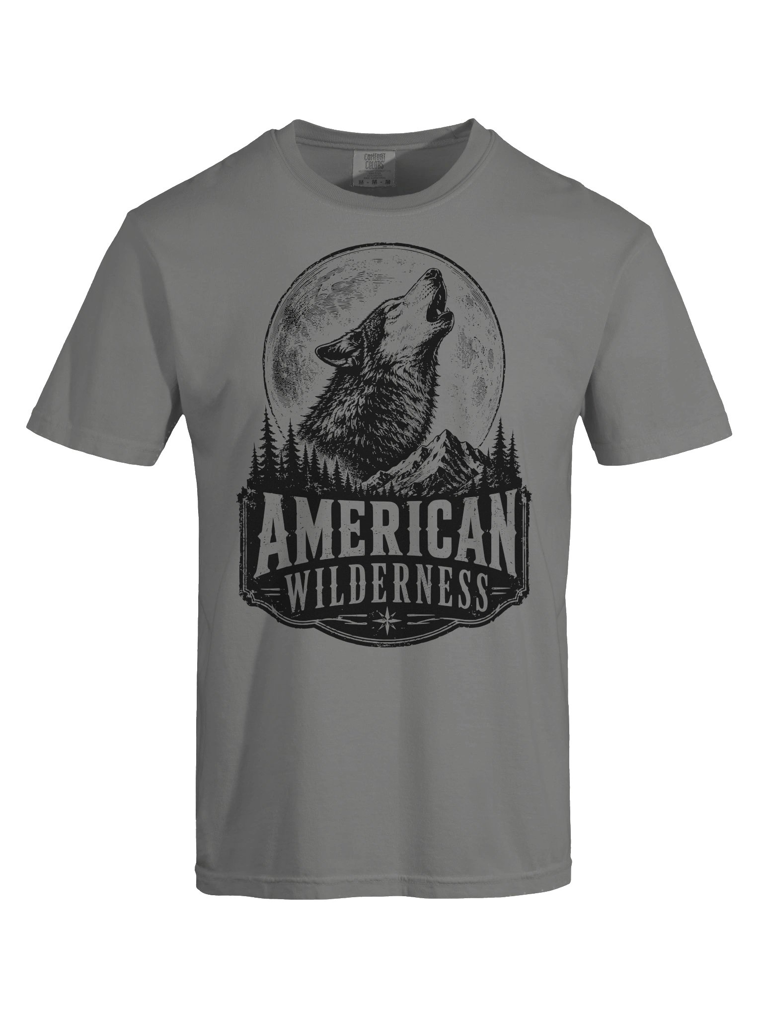 Wolf T-Shirt | American Wilderness Howling Wolf Graphic Tee Nature Gift product image (41)
