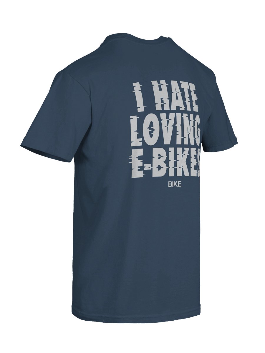 I Hate Loving E-Bikes Shirt (White Logo) product image (50)