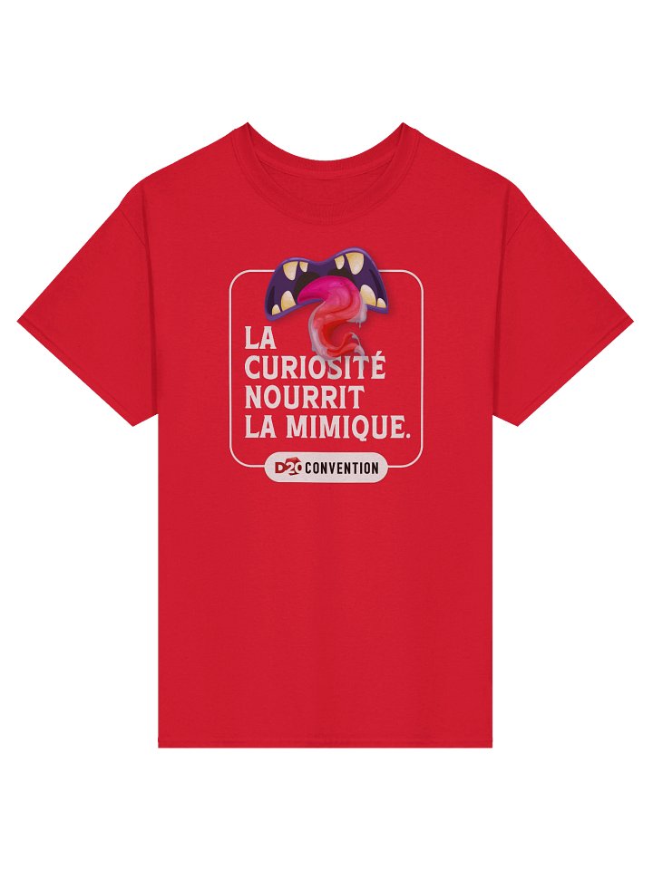 D20 - Mimique - T-shirt rouge product image (1)