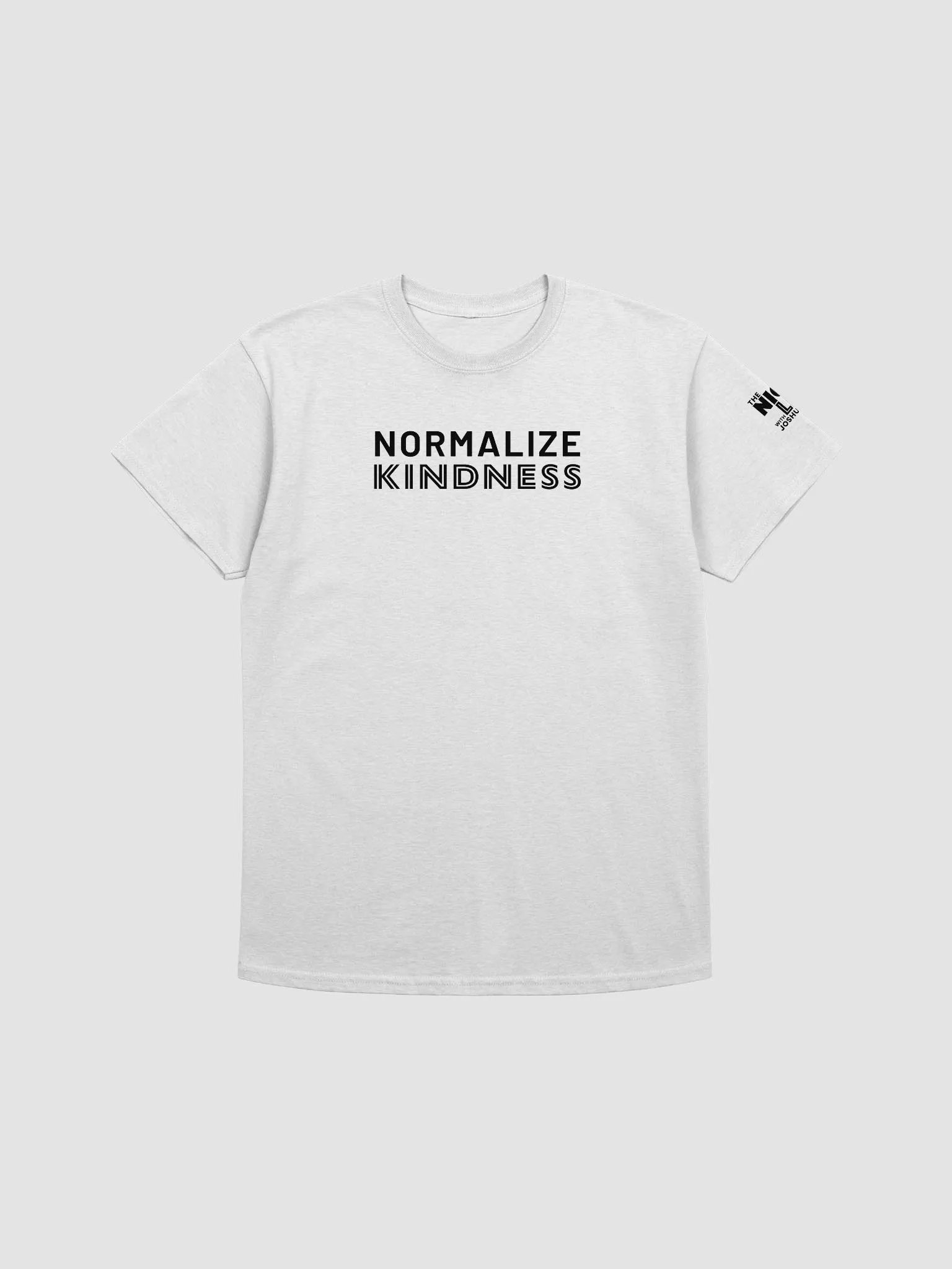 Normalize Kindness t-shirt (black text) product image (1)