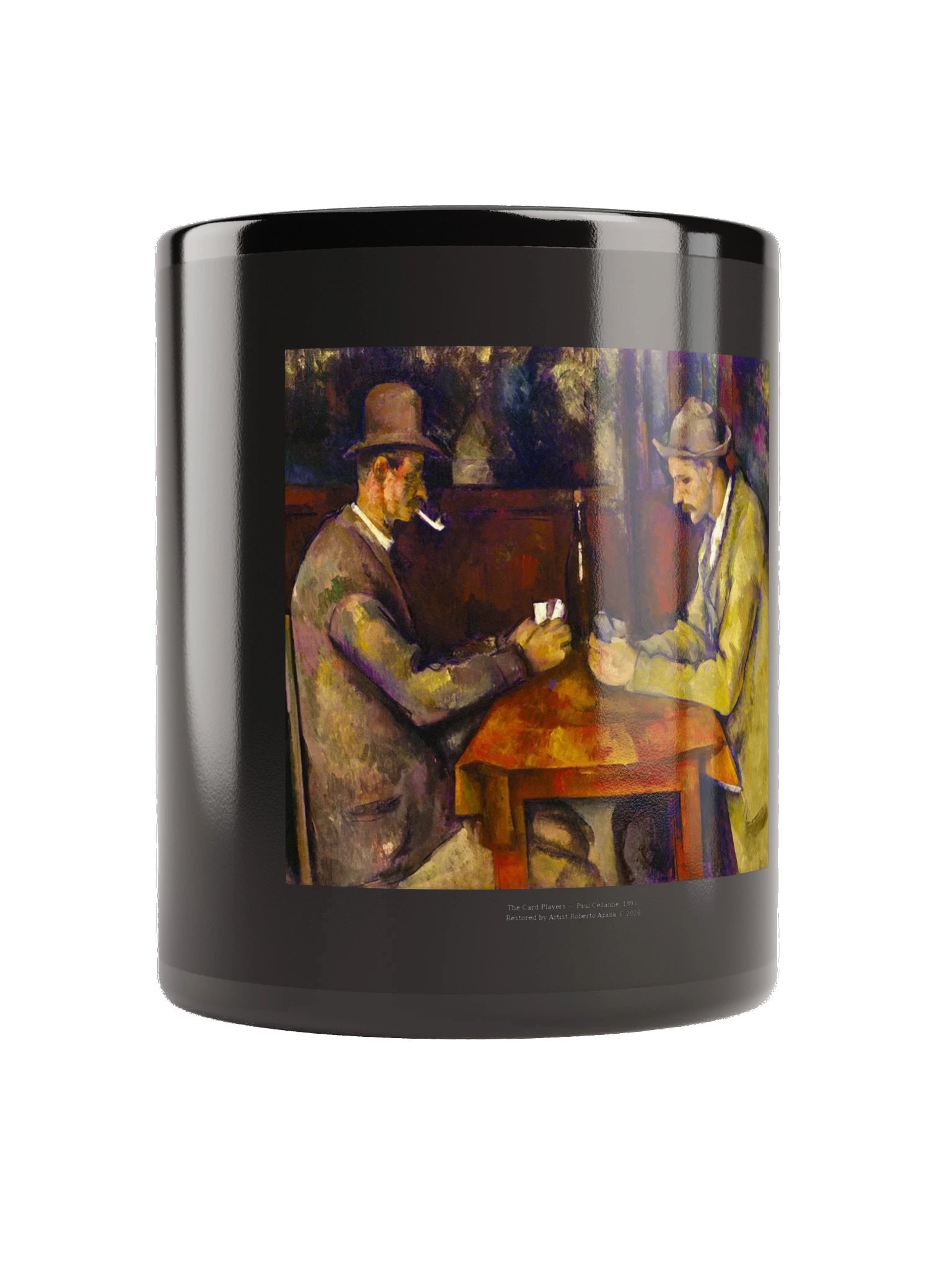 The Card Players — Black Mug product image (2)