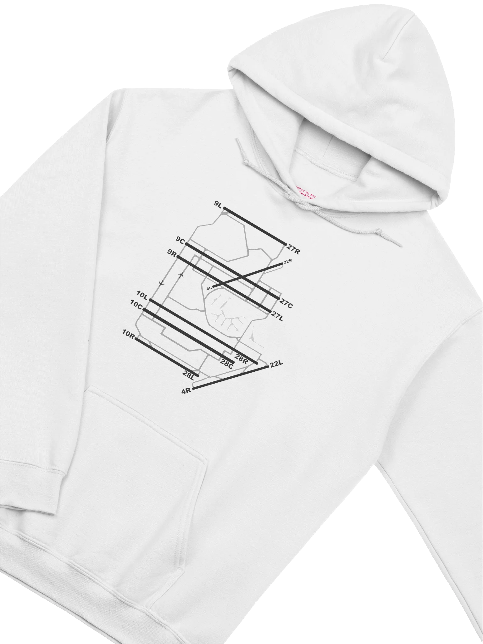 O'Hare Airport Chicago Grid Hoodie product image (3)