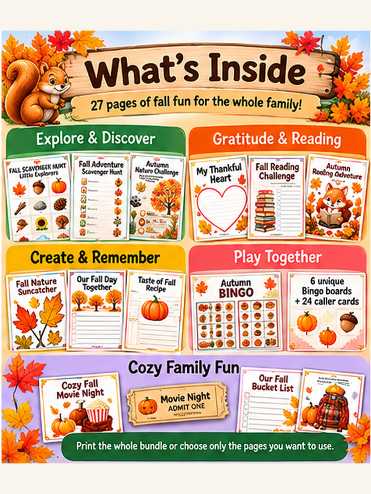 Fall Together — A Family Fall Activity & Memory Bundle product image (2)