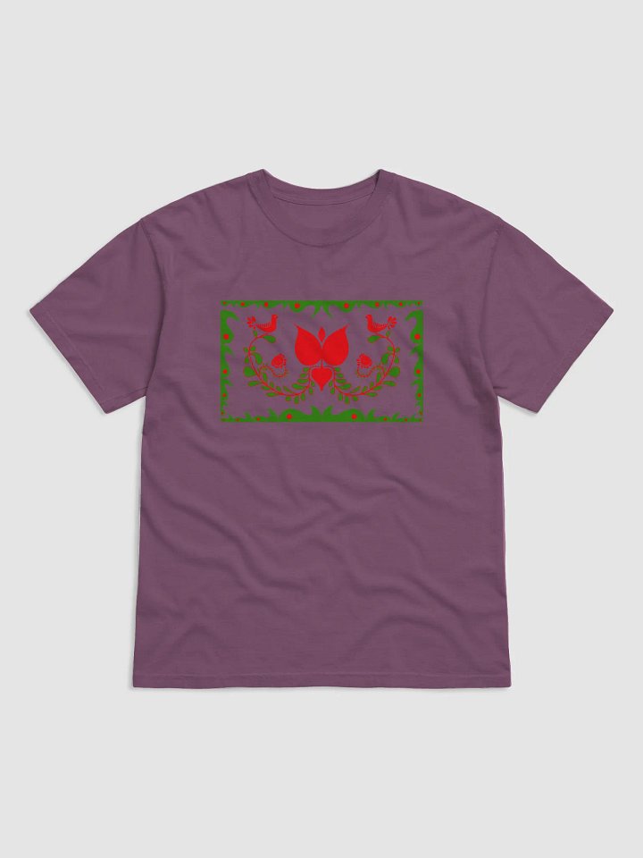 Made In Hungary Nature-Inspired Red Motif T-Shirt product image (1)