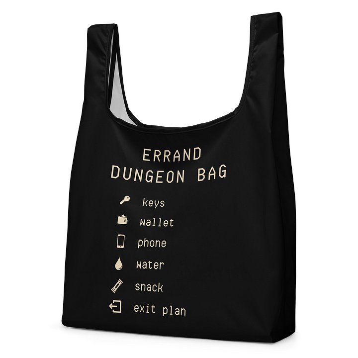 Errand Dungeon Shopping Bag | Reusable Chronic Illness Errand Bag product image (2)