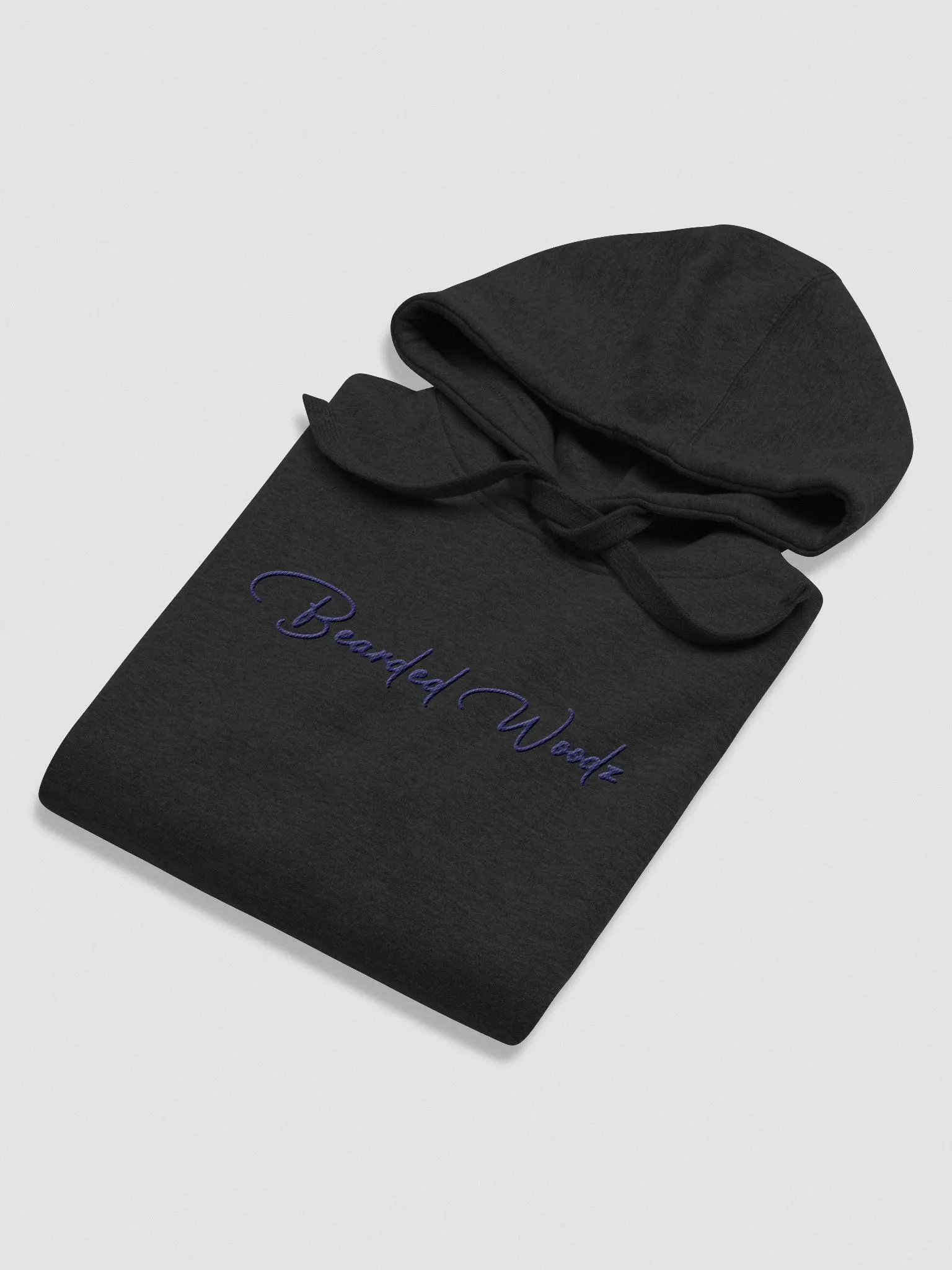 Women's Bearded Woodz Signature Hoodie (Navy Embroidery) product image (3)