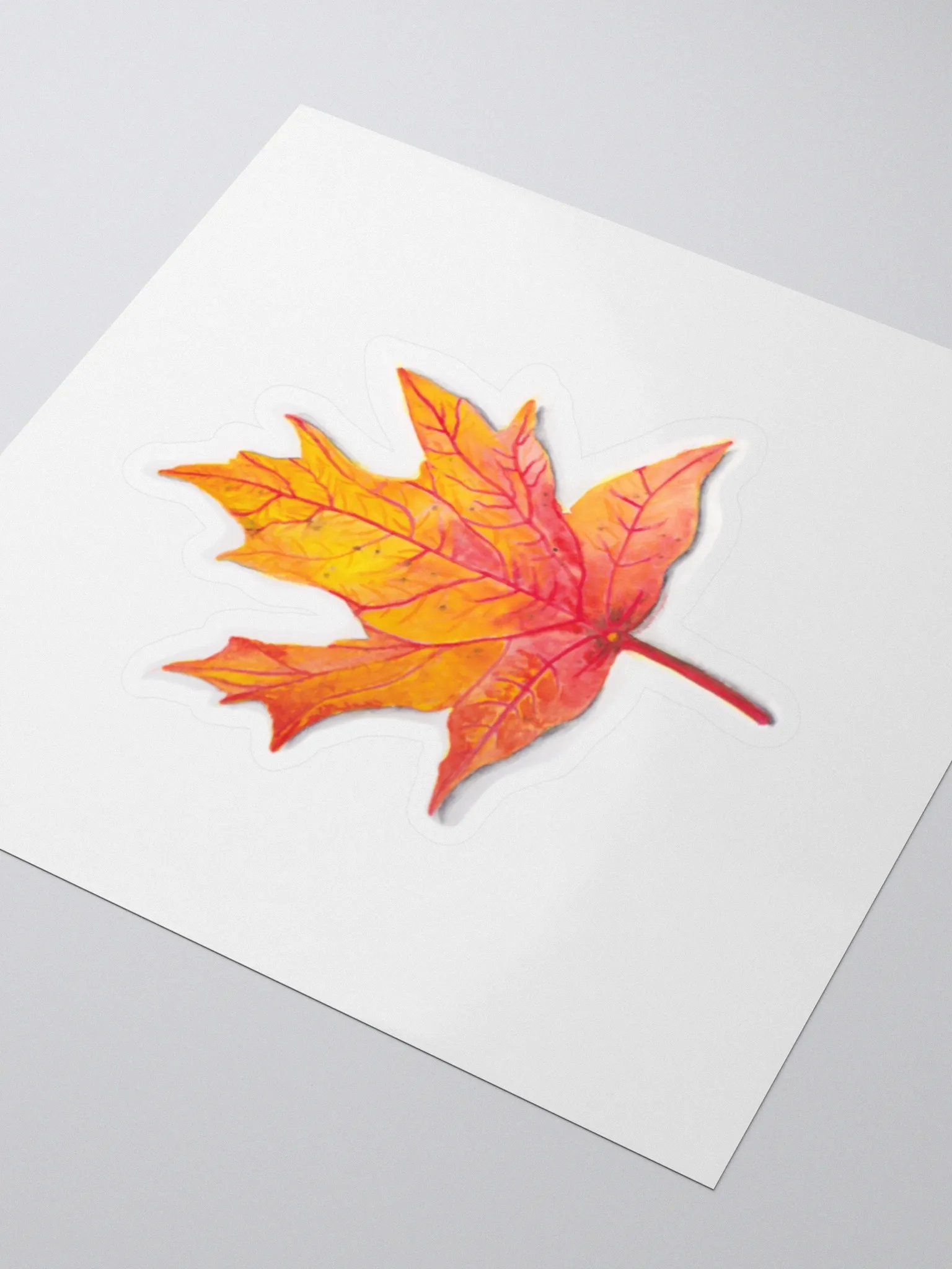Autumn Leaf Kiss Cut Sticker by Squibble design product image (3)