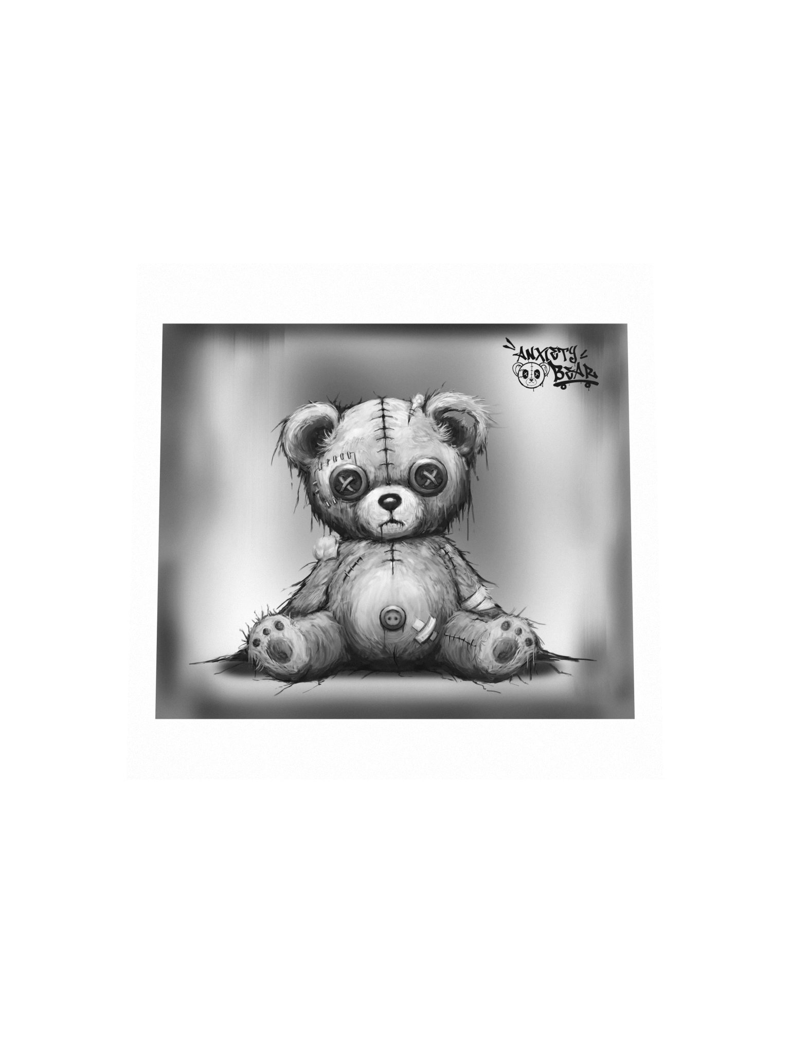 Anxiety Bear Spooky Poster product image (8)