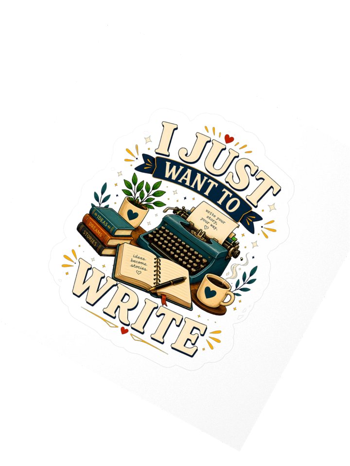 I Just Want To Write Sticker product image (2)