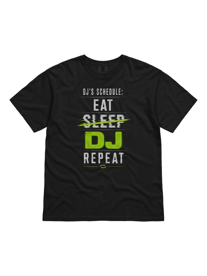 🔥 DJ’s Schedule Tee – Acid Green Edition product image (2)