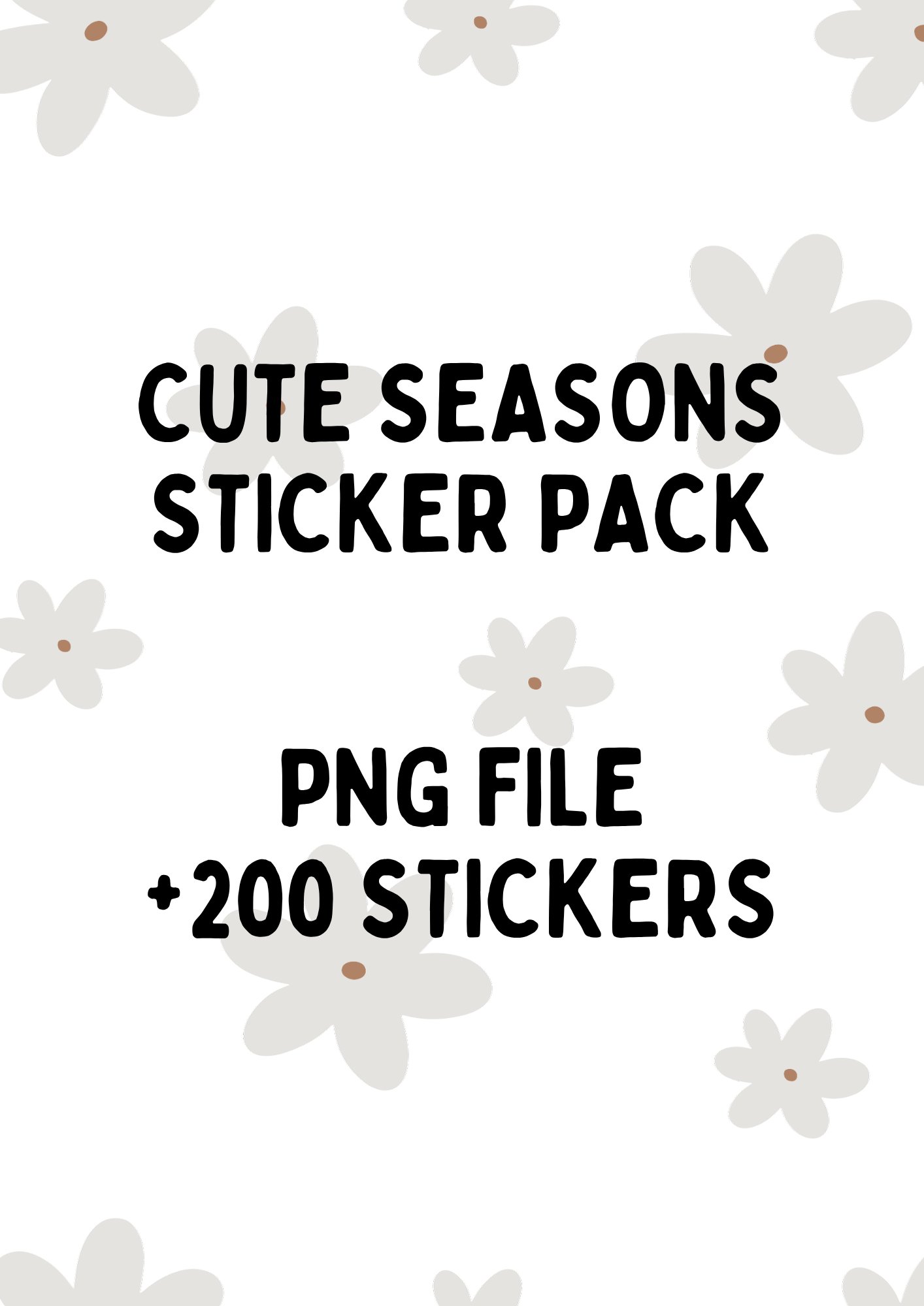 Seasons Sticker Pack (Cute Style) product image (1)