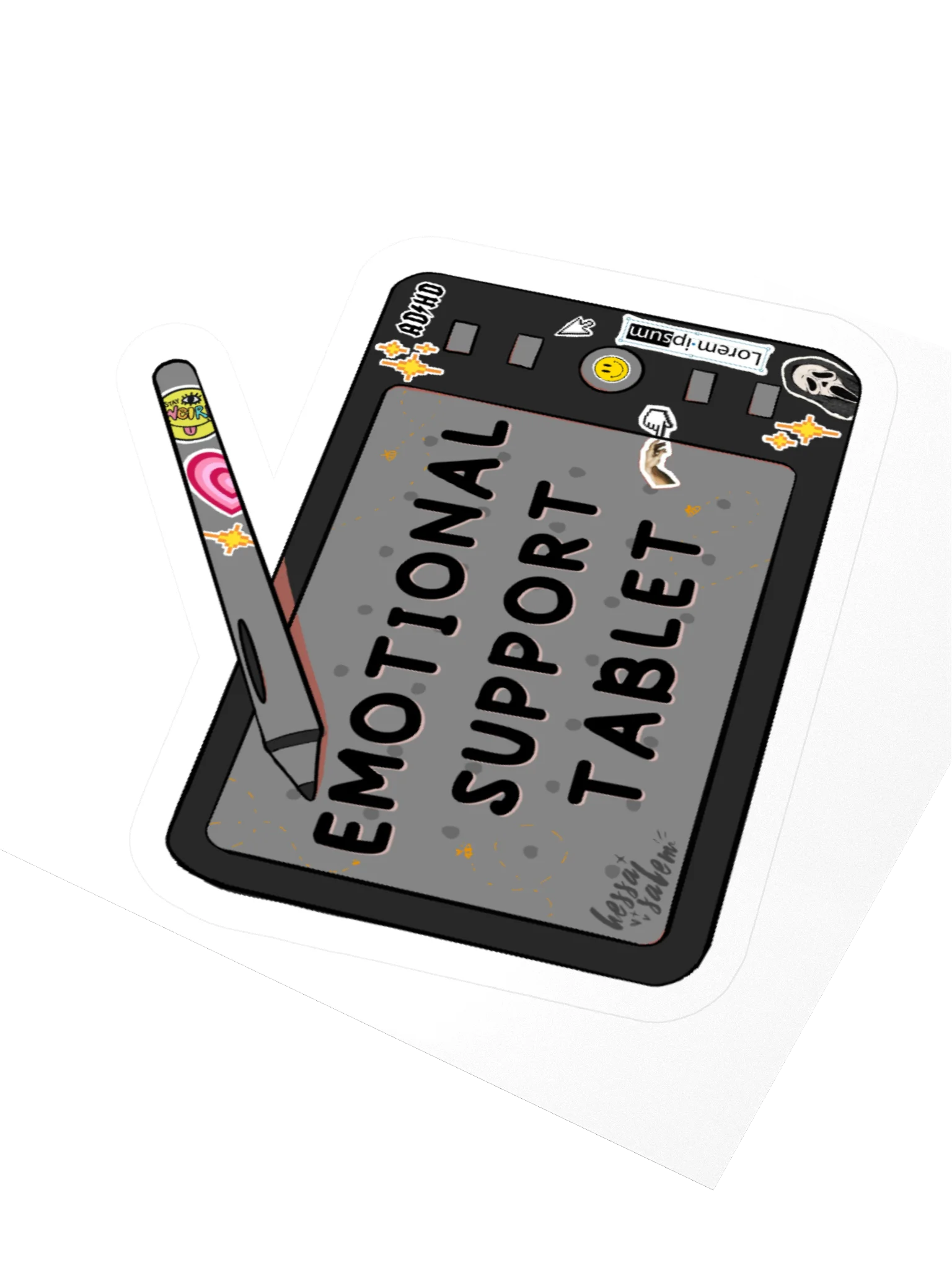 Emotional Support - Tablet // Sticker product image (4)