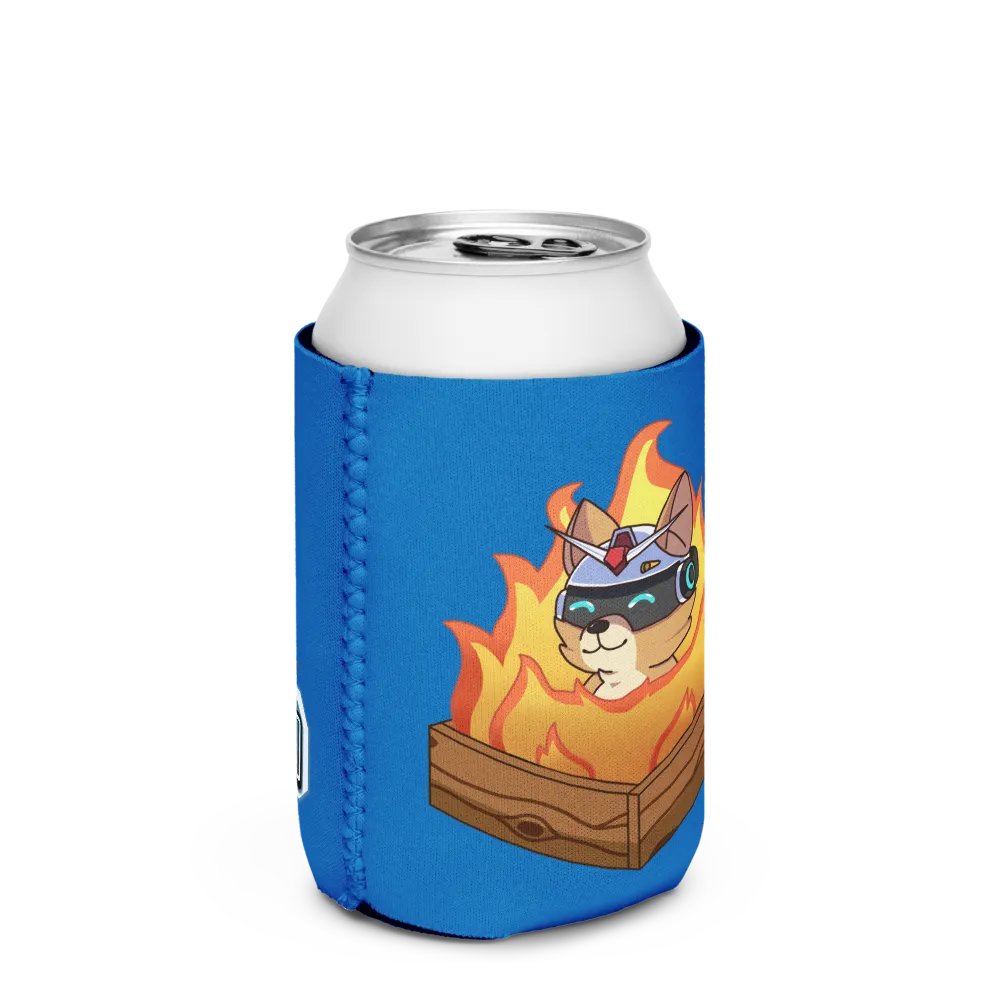 Burning Taku Koozie Can Cooler product image (2)