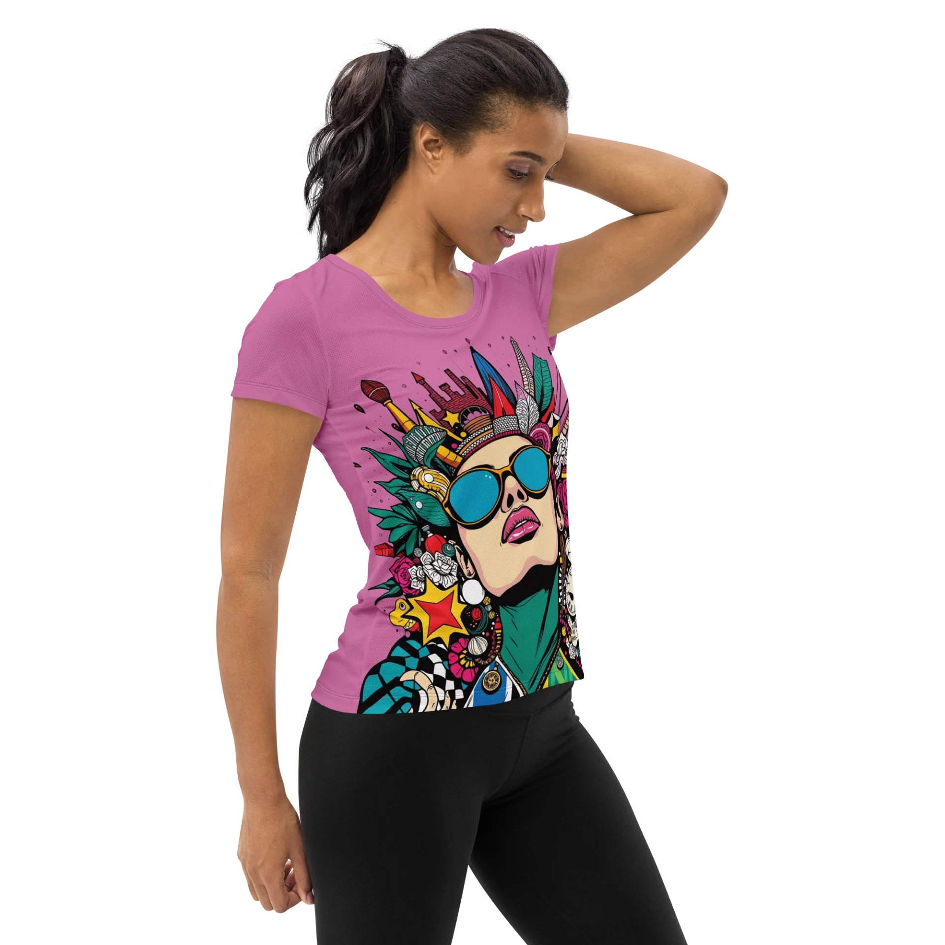 Pink Power Women's Athletic Tee product image (4)