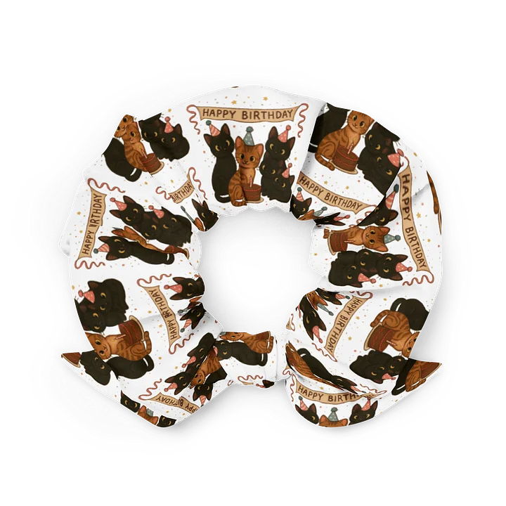 Cat birthday All-Over Print Scrunchie product image (2)