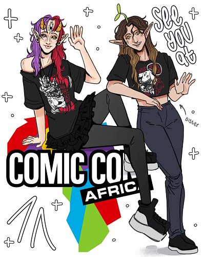 WE ARE GOING TO COMIC CON AFRICA!!! Yall I am so beyond excited to meet everyone and see everyone AHH!!! Catalogue still to c...
