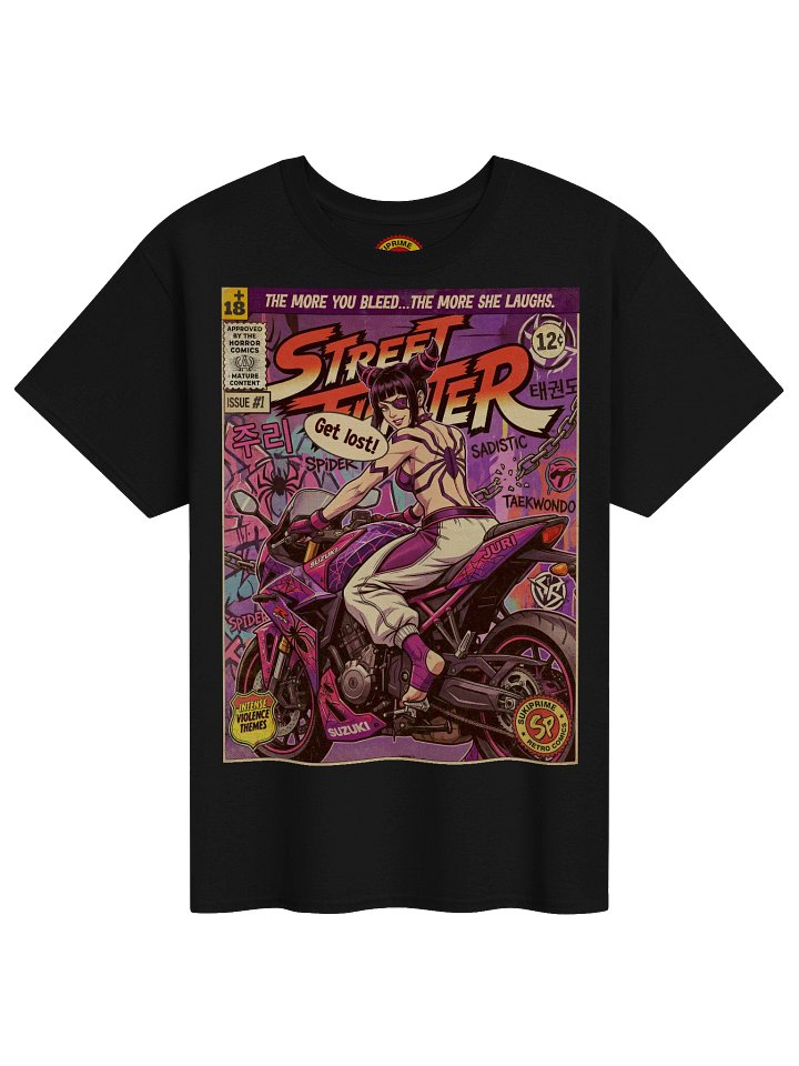 Street Fighter Juri Comic Art T-Shirt product image (1)