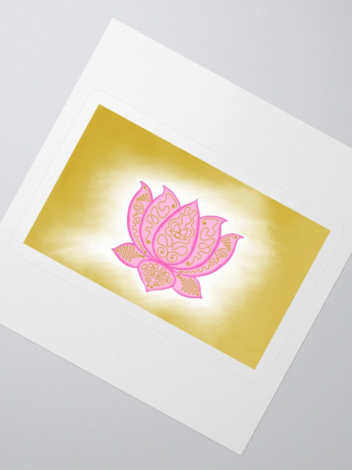 Golden Lotus Kiss Cut Stickers product image (6)