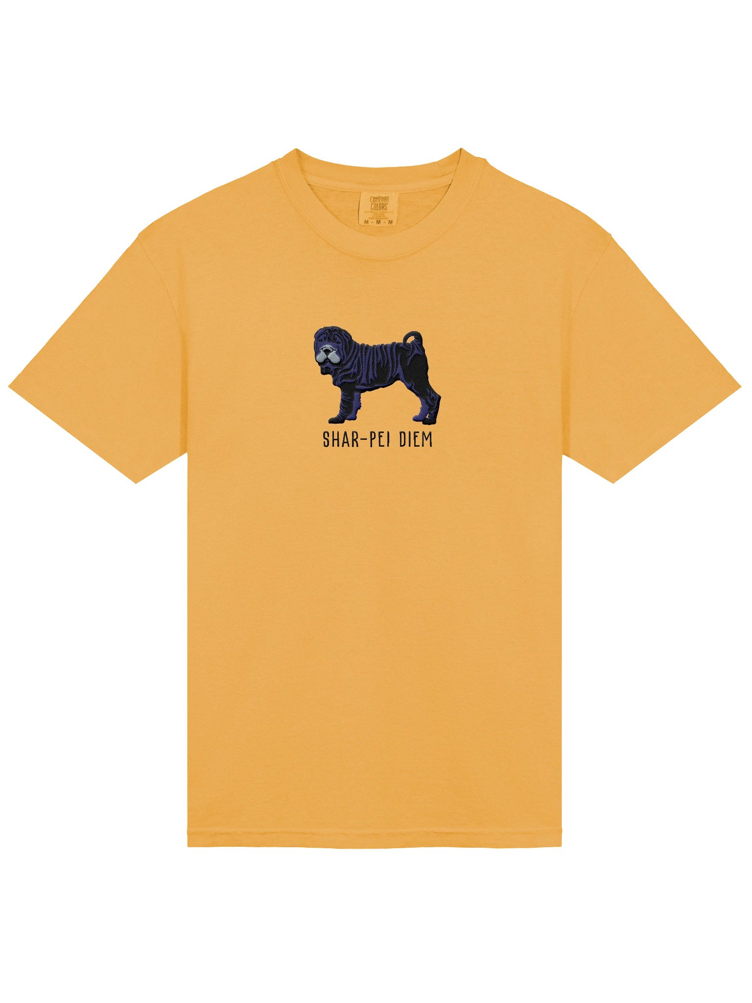 Shar-Pei Diem T-Shirt(Embroidered) of a Chinese Shar-Pei(Black) product image (6)