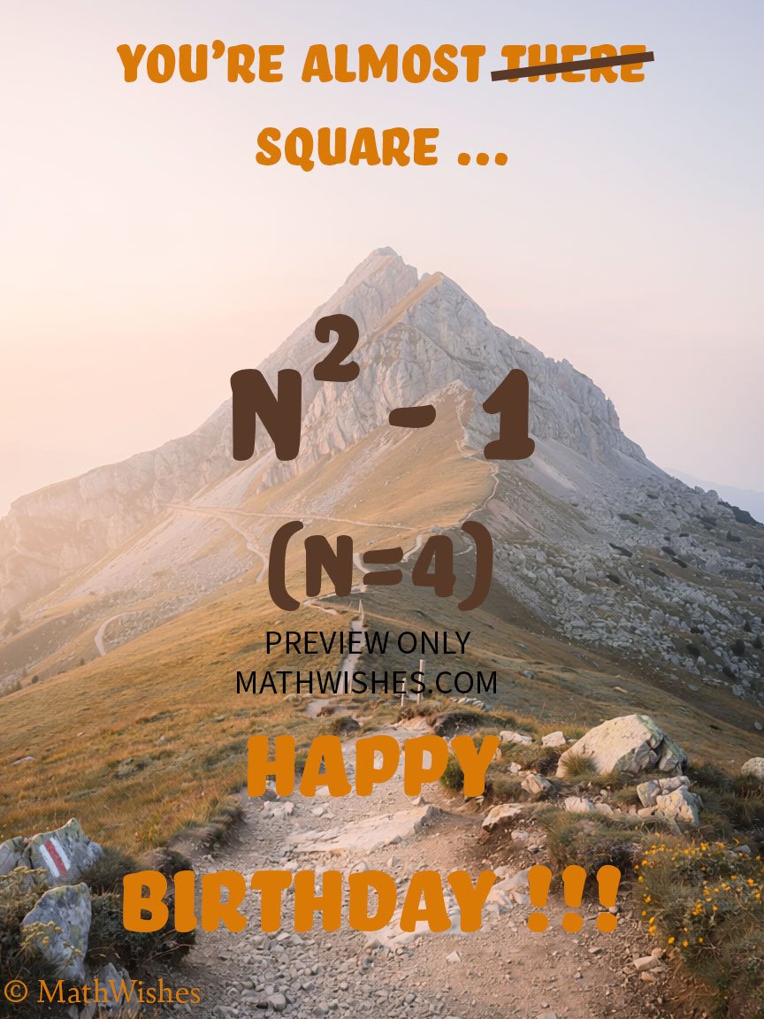 15th Birthday Card - Almost Square product image (1)