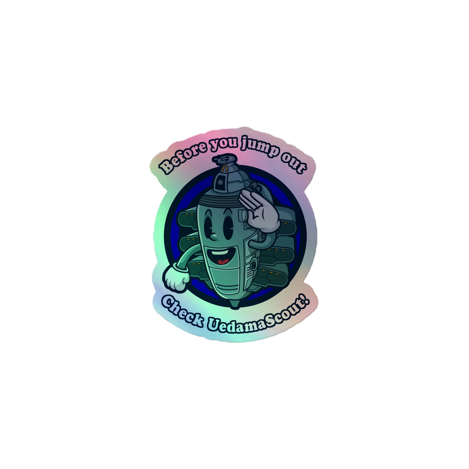 UedamaScout Holo Sticker product image (1)