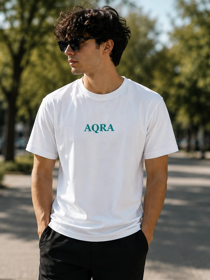 AQRA Teal Logo Tee product image (3)