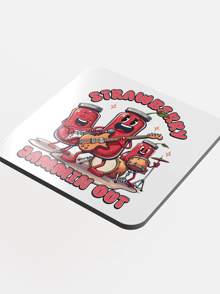 Strawberry Jammin Out Jar Coasters product image (1)