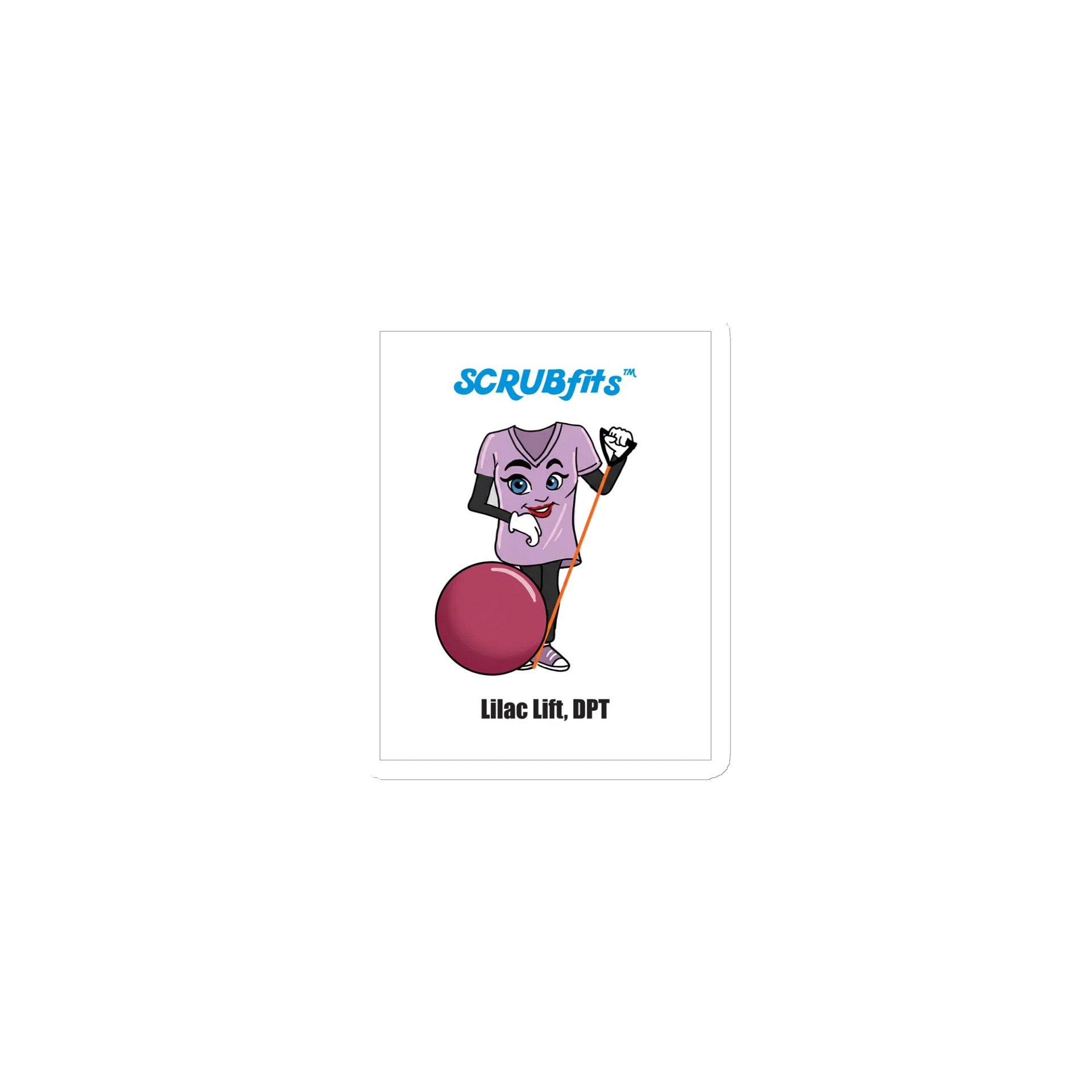 SCRUBfit™ Lilac Lift, DPT Magnet product image (1)