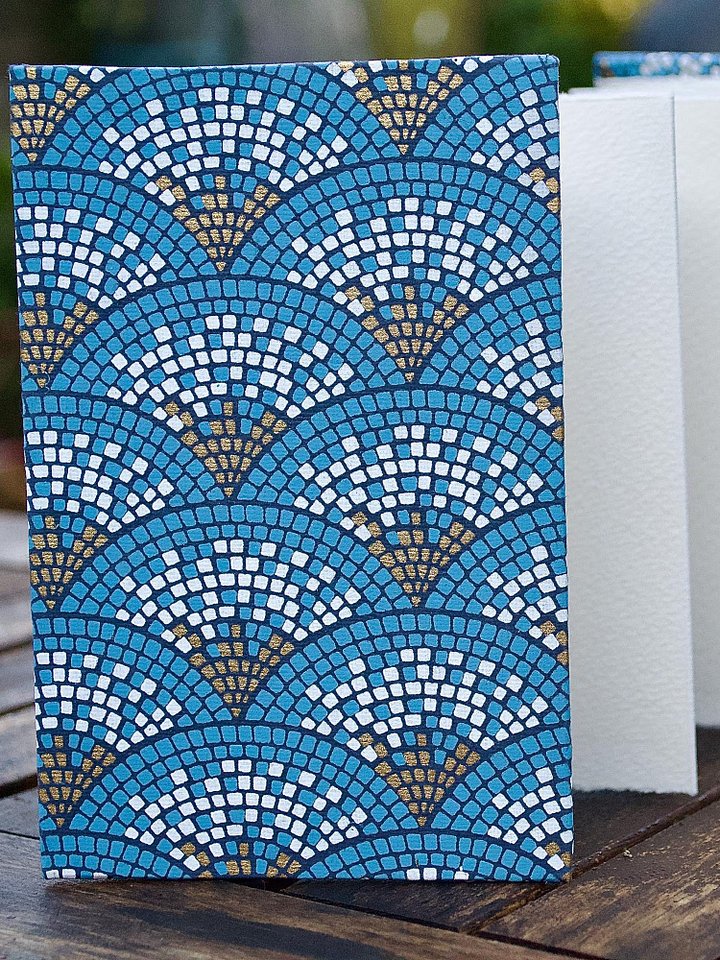 Carnet Accordéon - coton 300g - fait main product image (1)