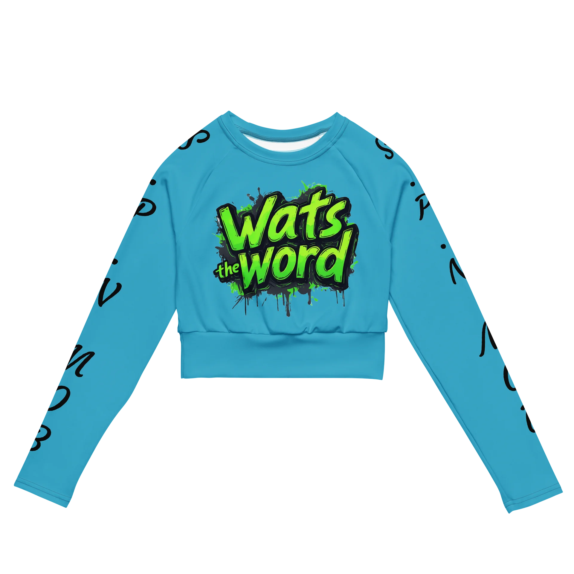 What's the Word Long Sleeve Crop Top product image (2)