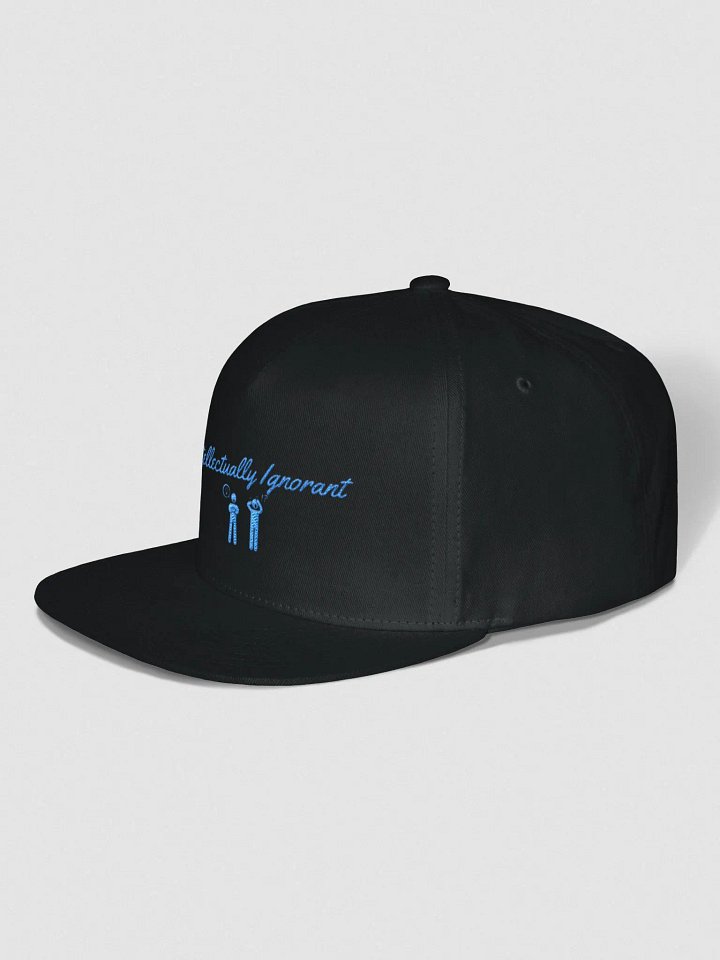 Intellectually Ignorant (BLUE LOGO) Snapback hat product image (2)