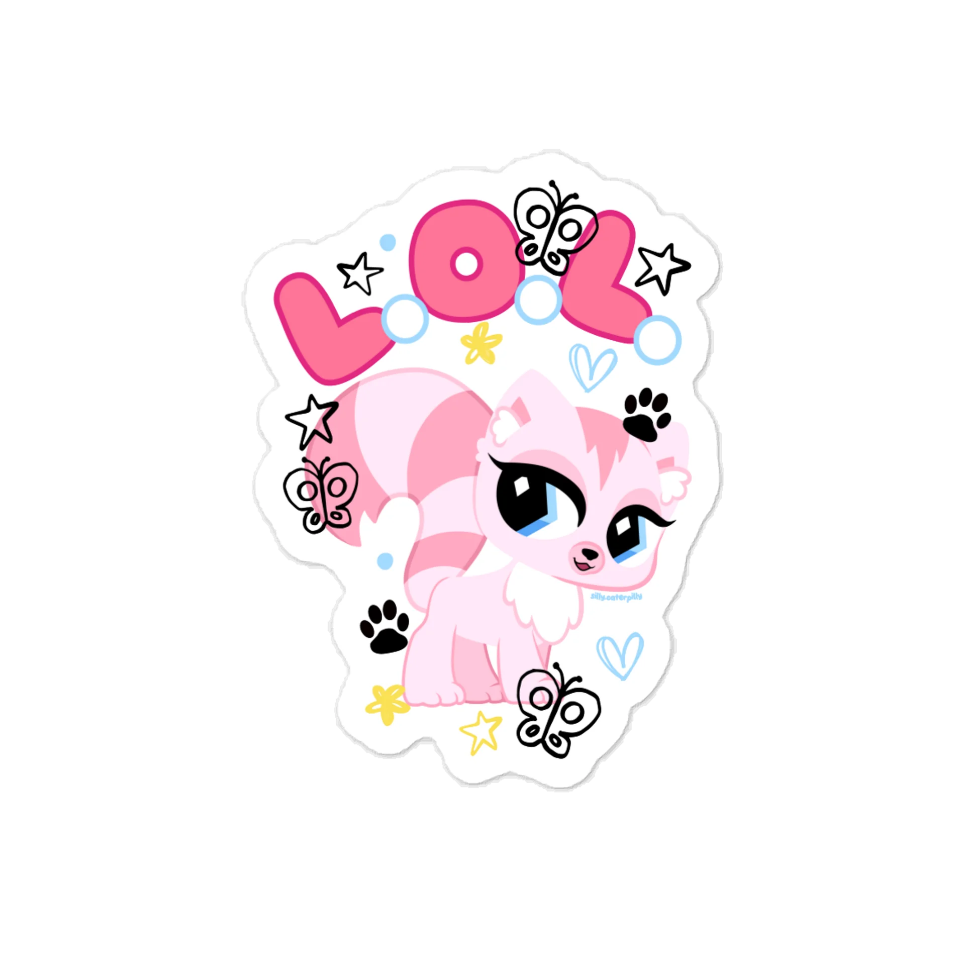 LOL Kitty Vinyl Sticker product image (1)