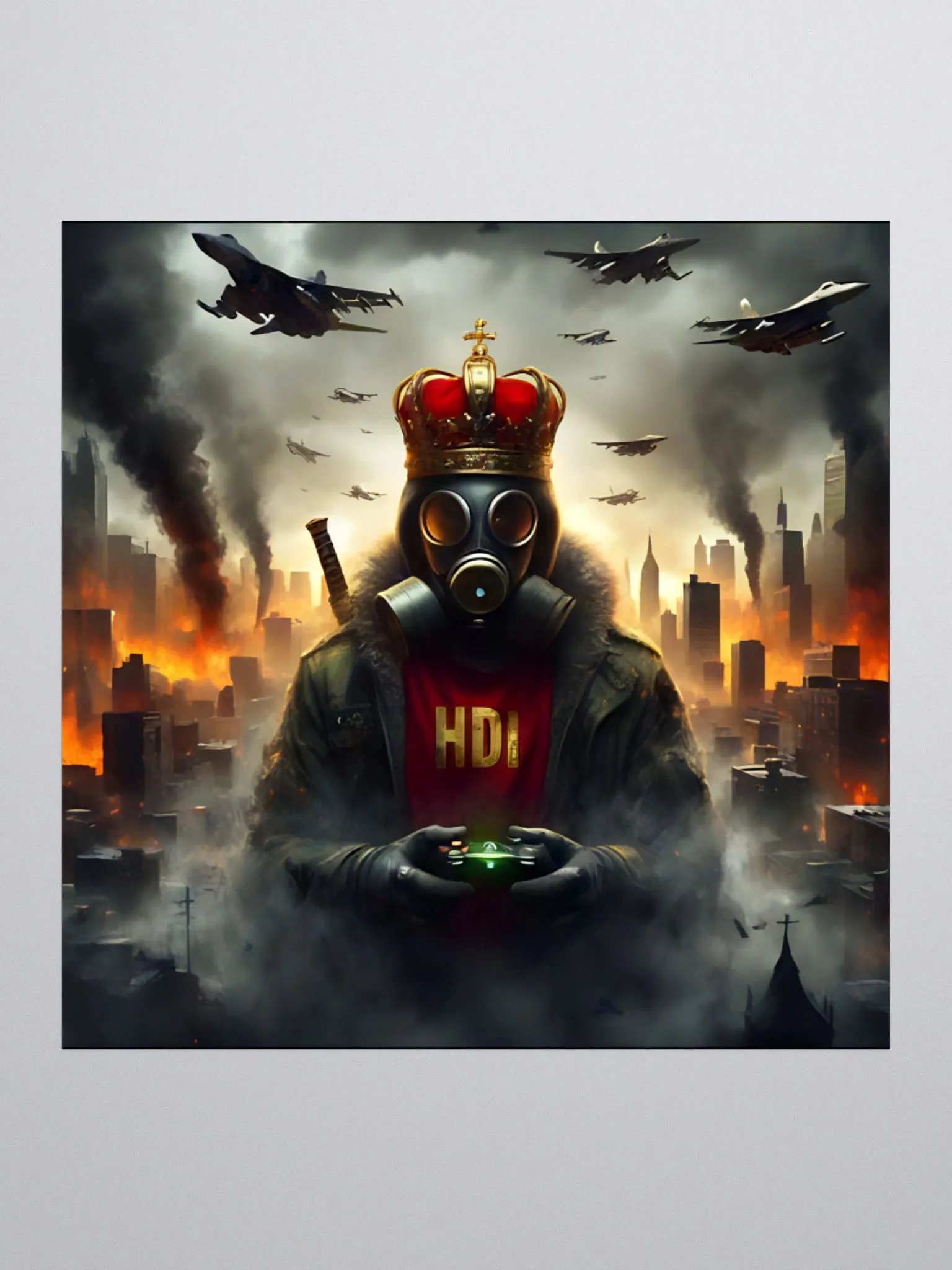 HDI Burning City - Cut Stickers product image (1)