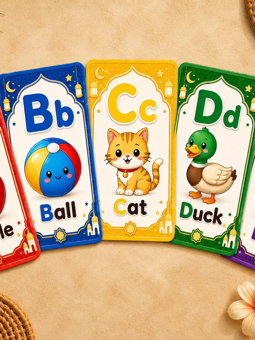 Classic Alphabet ABC Digital Flash Cards for kids | 26 Printable Cards product image (1)