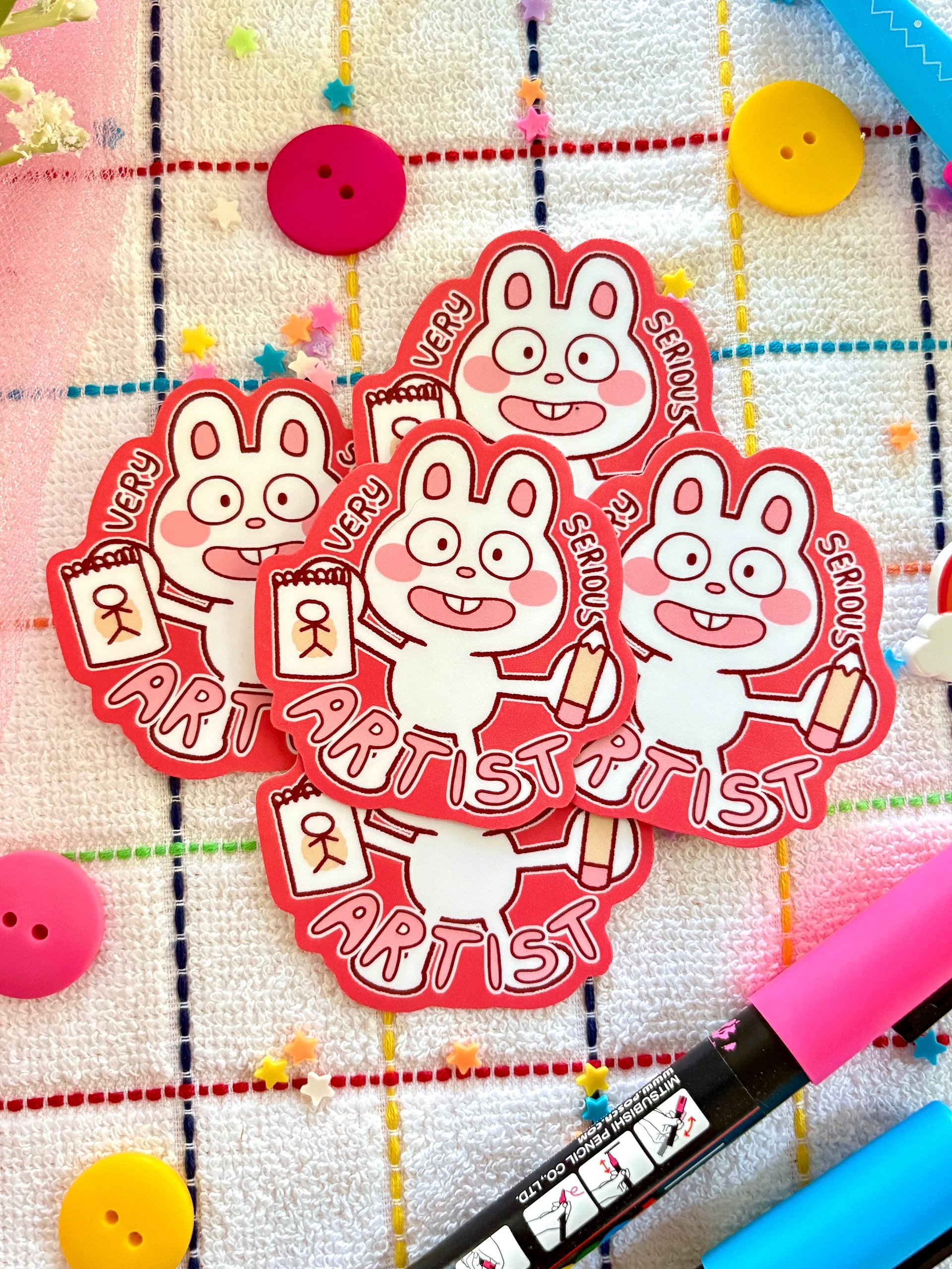 Very Serious Artist Sticker product image (1)