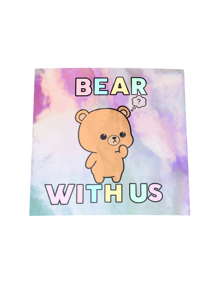 Bear With Us Logo Sticker product image (1)