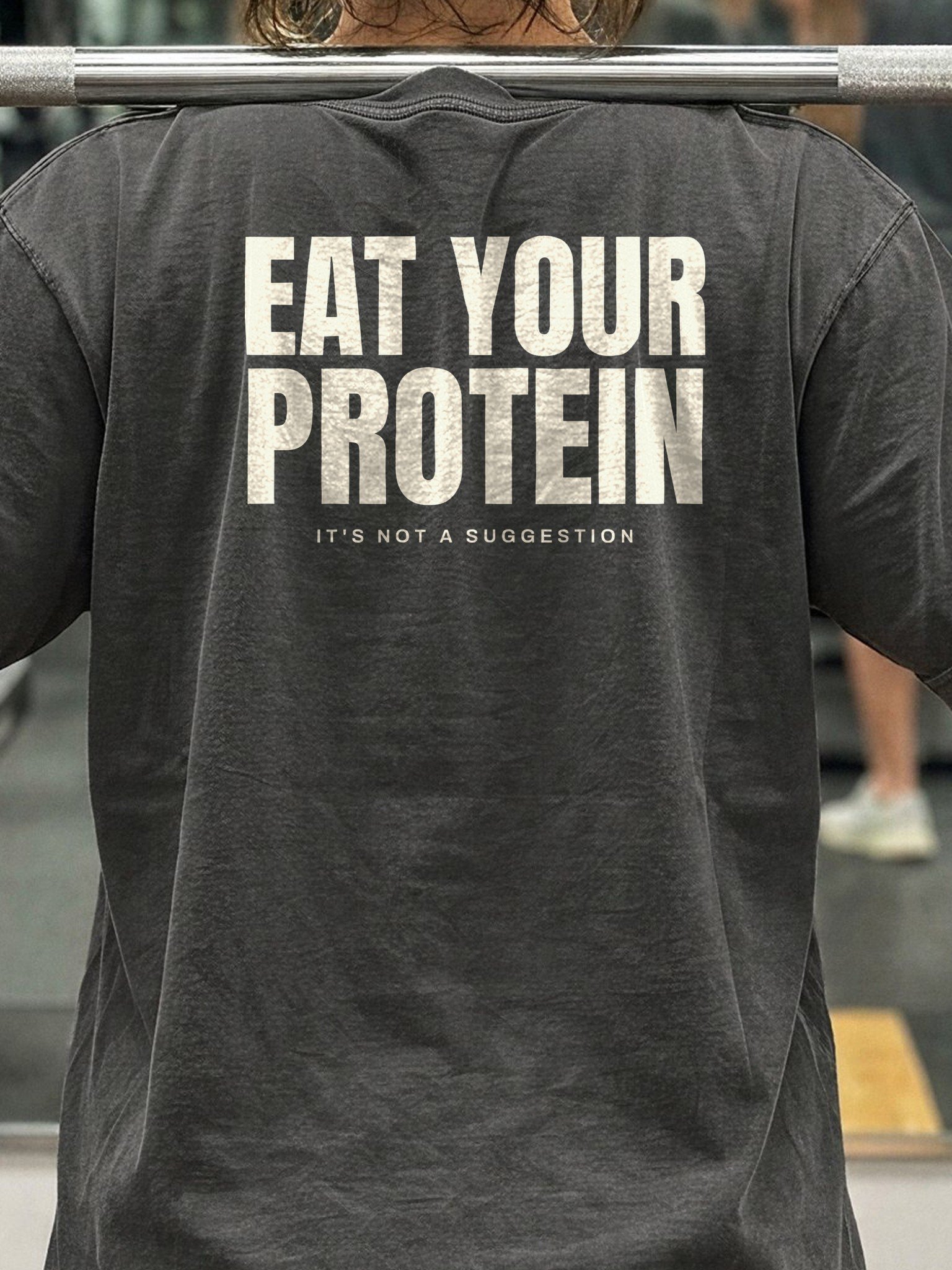 Eat Your Protein Oversized Gym Tee | Pump Cover product image (4)